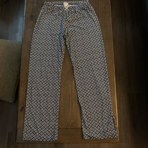 EUC Kathy Ireland size sm  blue print sleep pants
